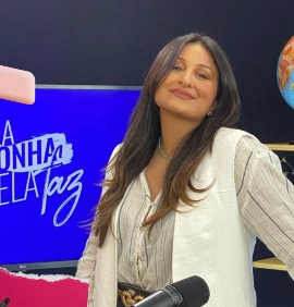 Bastidores de uma gravação com a marca Ela Sonha, Ela Faz